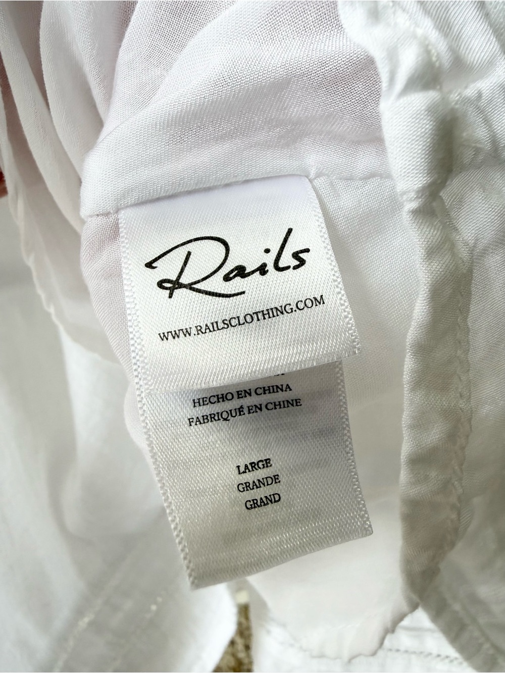 Rails Anthropologie Ashlyn Cool White Linen Sleeveless Tie Collar Midi Dress L - Picture 15 of 16